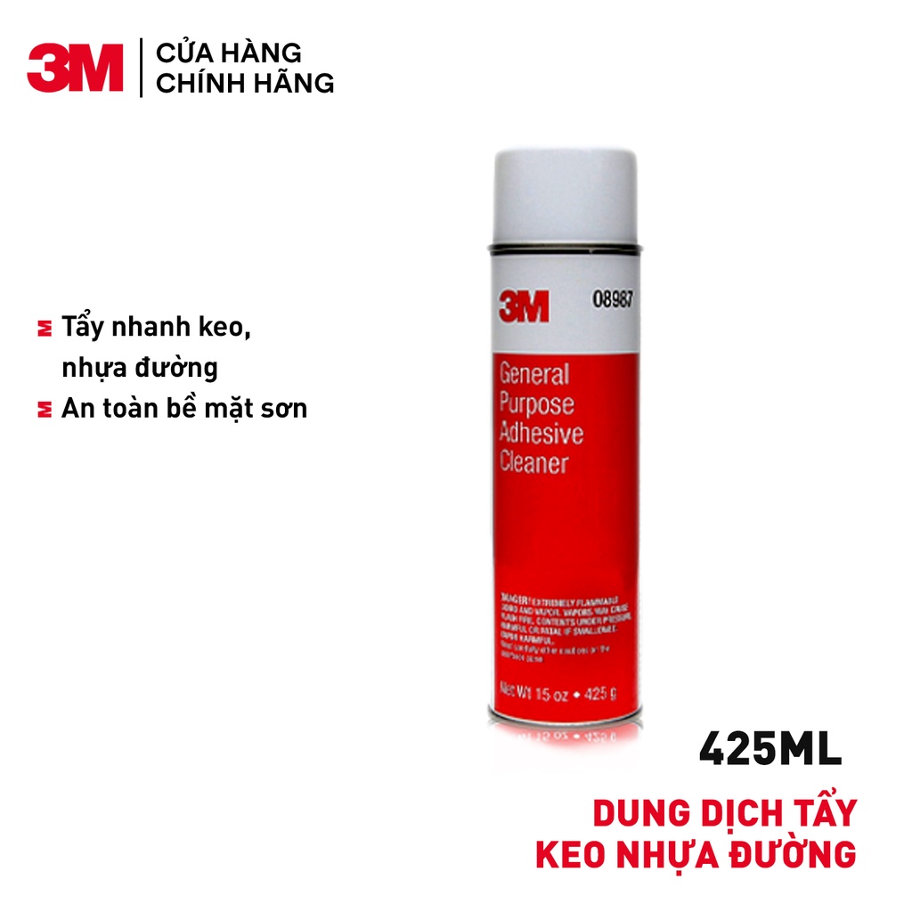 DUNG DỊCH TẨY NHỰA ĐƯỜNG 3M 08987